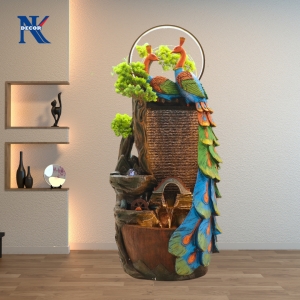 Thác Nước Tiểu Cảnh Đôi Chim Công Tn03-310